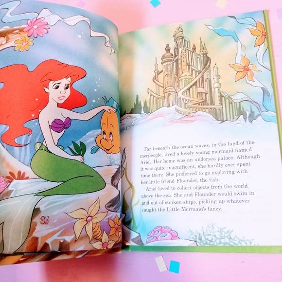 1993 Vintage Disney The Little Mermaid Book - Picture 4 of 6